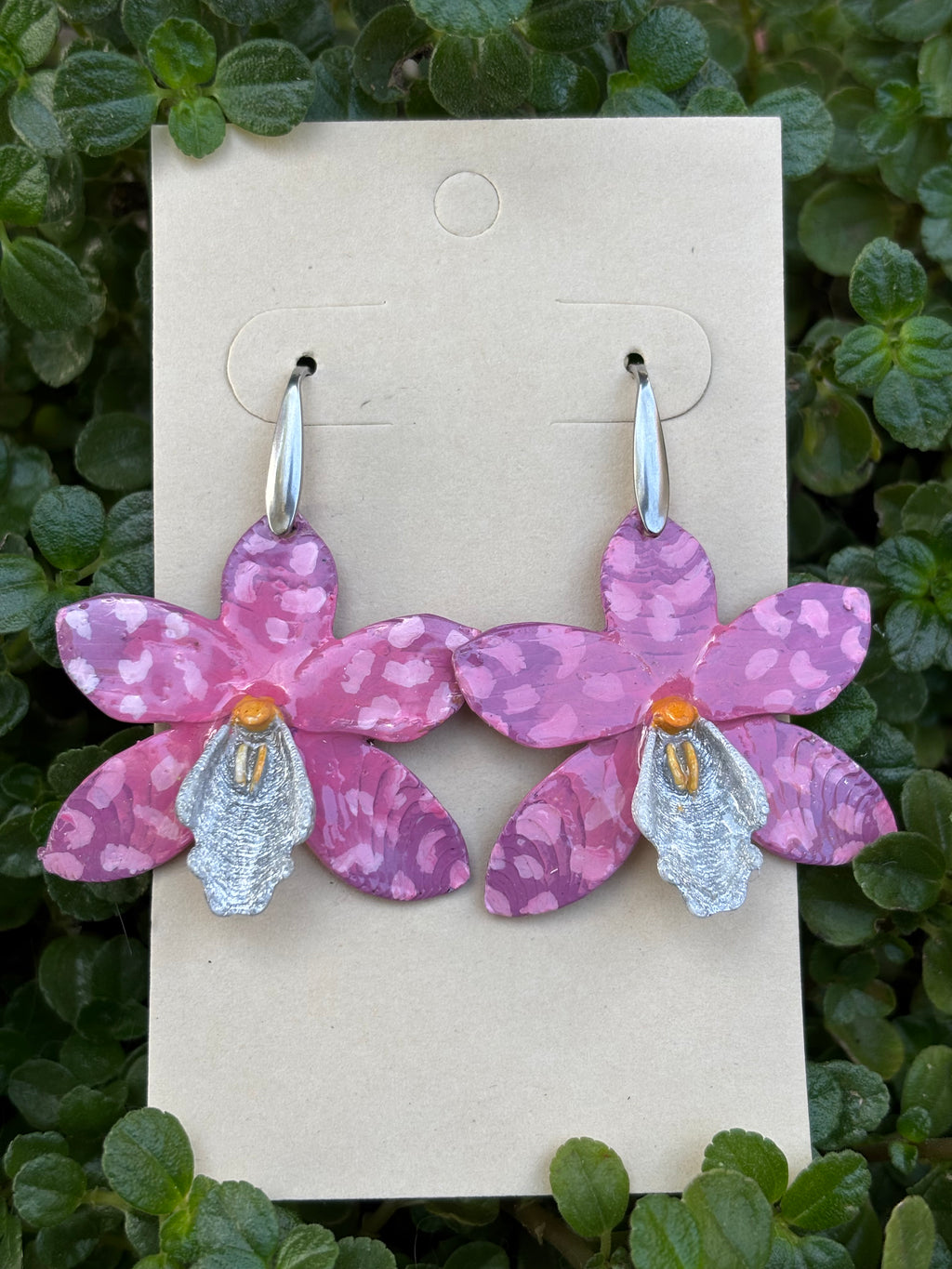 Orquídea rosa plata