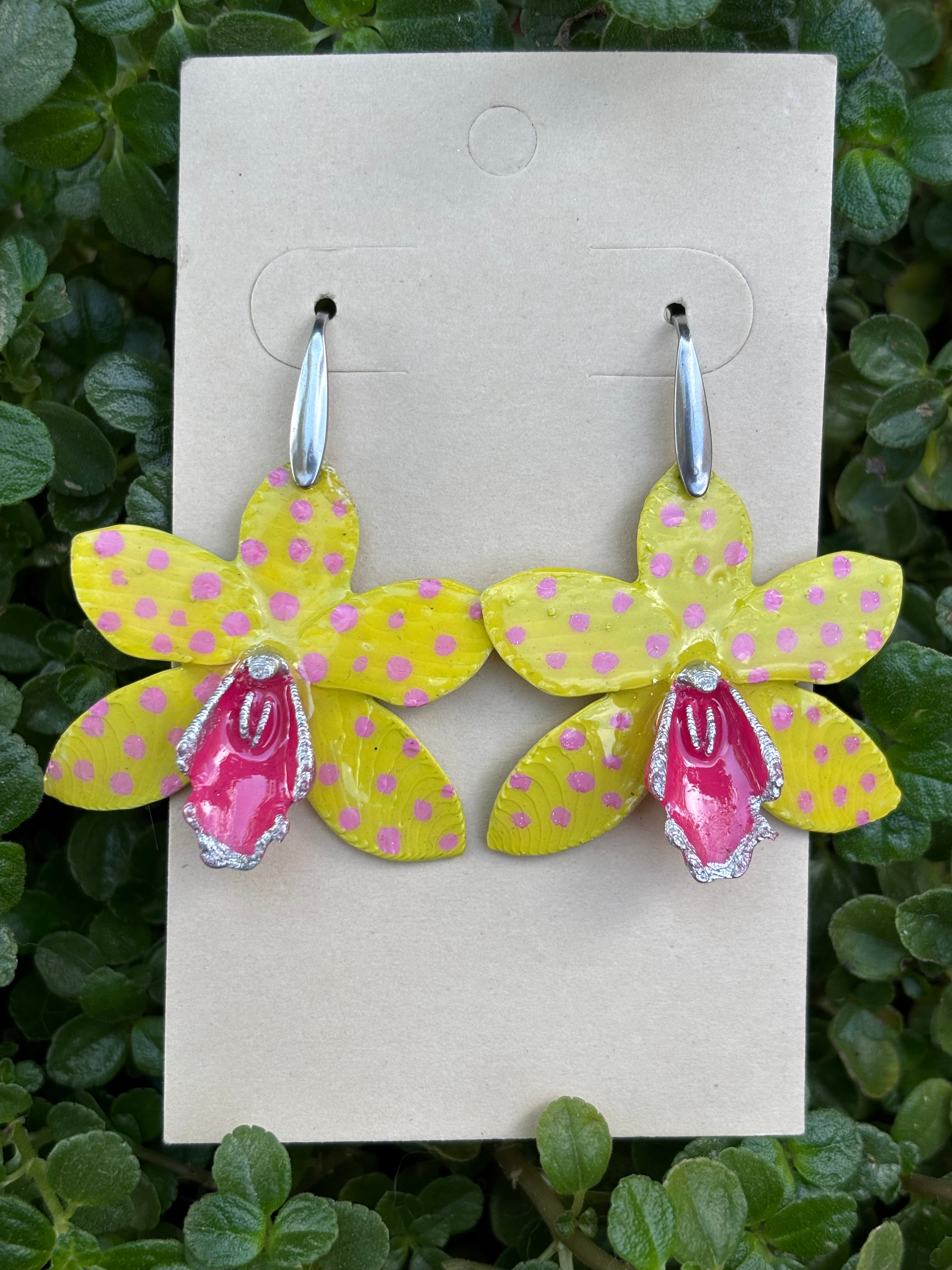 Orquídea verde pistacho